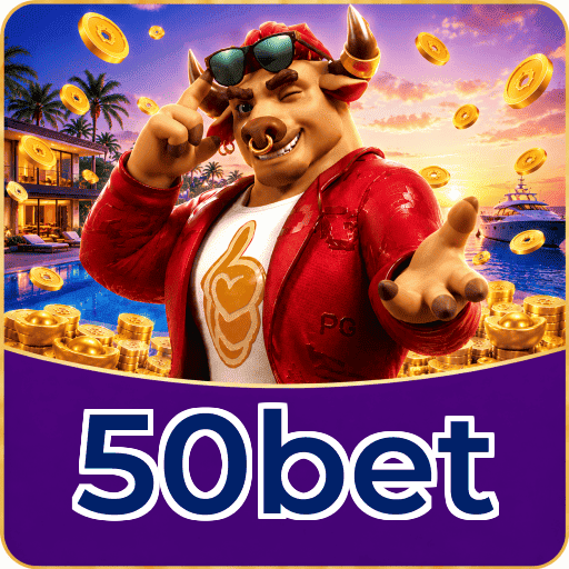 Números do app 50bet em material de marketing — ilustração, não auditoria